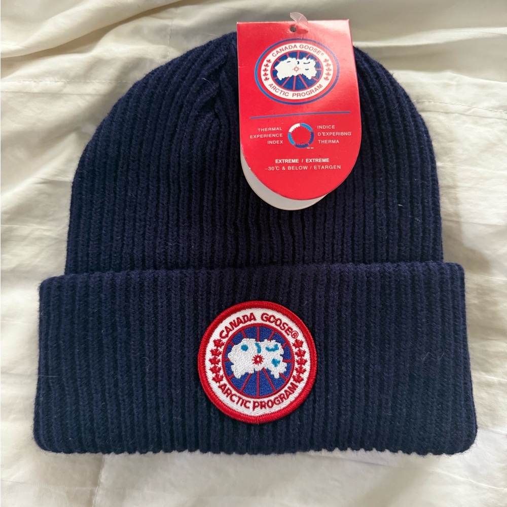Canada Goose Dark Blue Knit Beanie